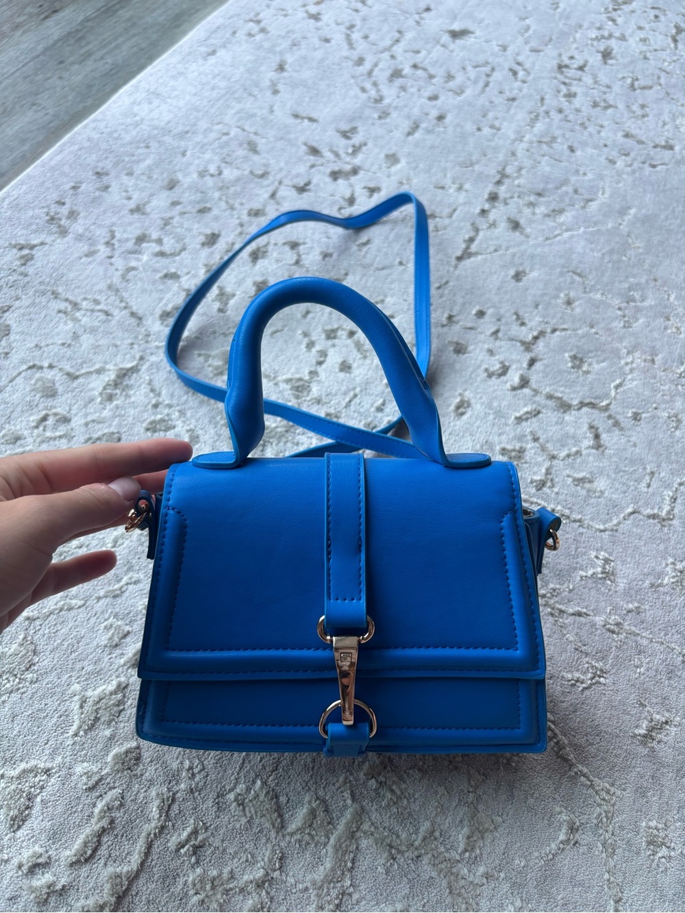 Blue mini purse